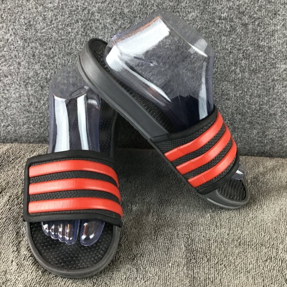 Adidas Hook and Loop Closure EVA  Massage Nub Slide Sandals Womens 8.5/M 7